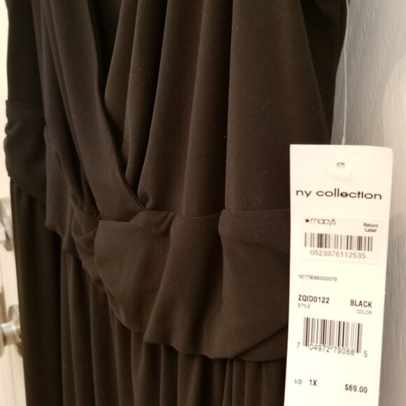 NY Collection Black Dress - Picture 3 of 5